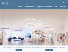 Tablet Screenshot of dr-alius.com